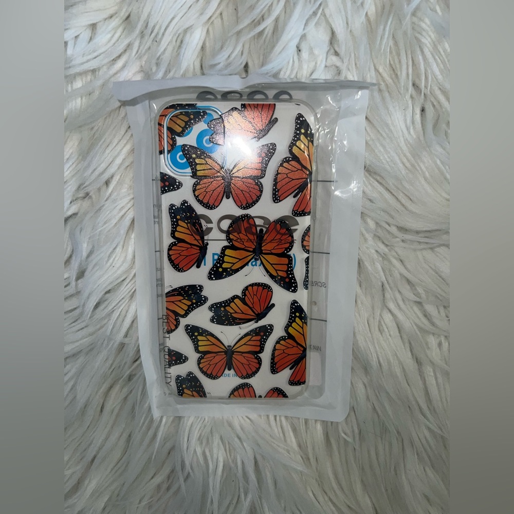 case brand "butterfly pattern clear case" - iphone 11 pro max - clear